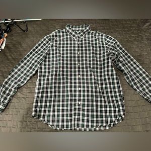 Mens long sleeve plaid button down